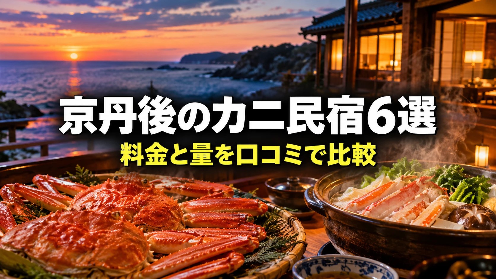 京丹後のカニ民宿6選 料金と量を口コミで比較